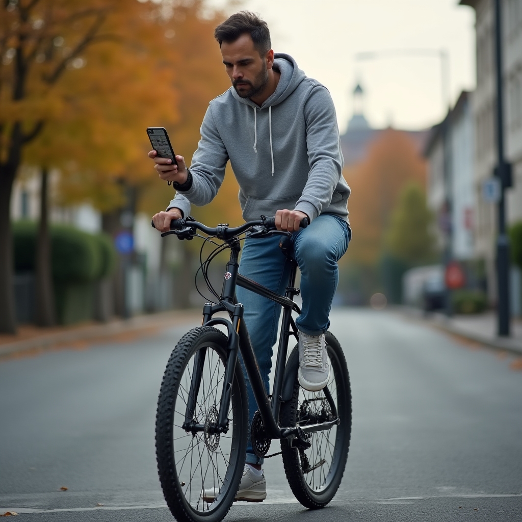 Vorschaubild: Person erkundet neue Fahrradroute am Wochenende